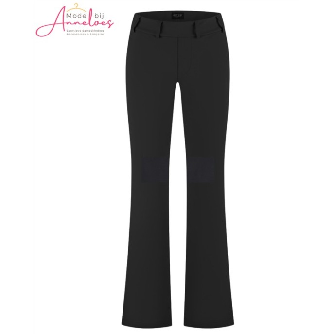 Lady Day Broek Poppy Soft Touch flared Zwart Lady Day Broek Poppy Soft Touch flared Zwart